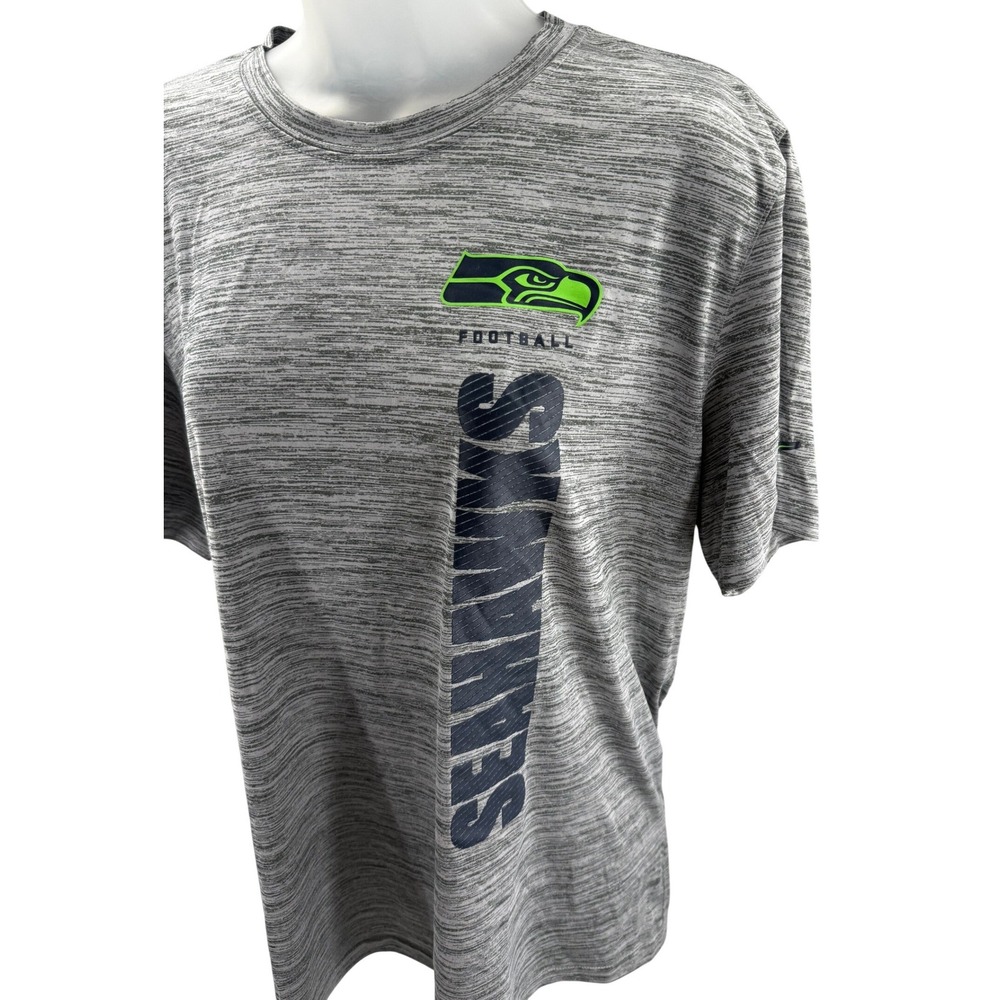 Nike Seattle Seahawks NFL Dri-FIT Mens Shirt Grey Medium On Field Apparel New - Picture 1 of 10